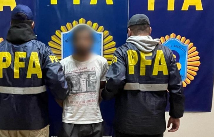 El prófugo fue capturado por la Policía Federal.