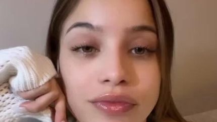 La emoción de Emilia Mernes.