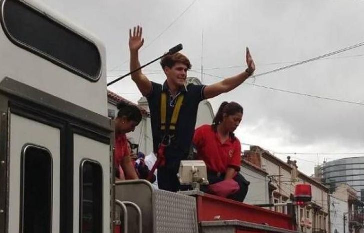 Marcos, de recorrida.