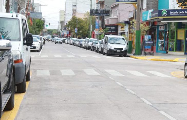 En la calle Maipú realizaron diferentes obras de infraestructura.