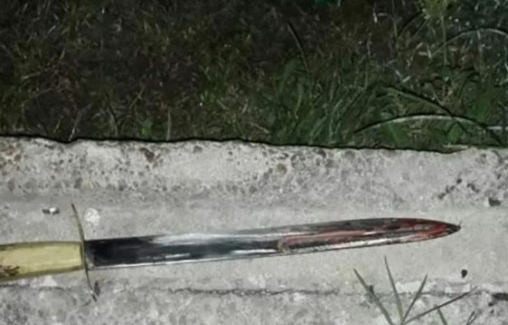 El cuchillo con el que mataron a Brian.