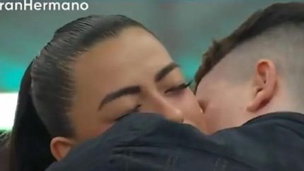 Luz y su novio en Gran Hermano.