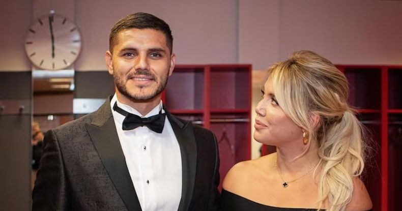 Mauro Icardi y Wanda Nara, en otros tiempos. 