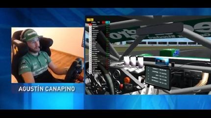 Canapino ganó la carrera virtual