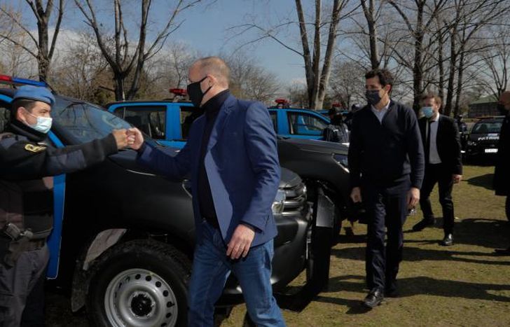 Insaurralde encabezó la presentación de las patrullas.