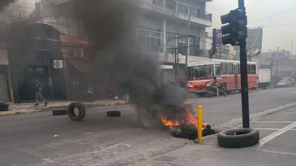 El corte es sobre la avenida Antártida Argentina. El corte es sobre la avenida Antártida Argentina.