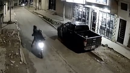 El homicidio en Budge quedó grabado por una cámara de seguridad.