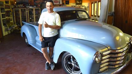 Diario La Unión | La camioneta Chevrolet, modificada, de Fabián Couto, de 1951.