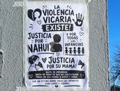 Carteles en la marcha por Nahuel Godoy.