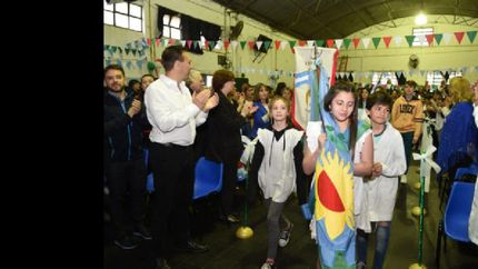 Toda la comunidad educativa dijo presente.