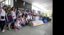 El municipio también entregó piletas de lona.
