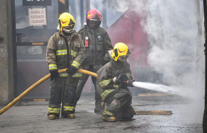 Así actuaron los bomberos.