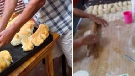 Las manos que amasan para ayudar. Las manos que amasan para ayudar.