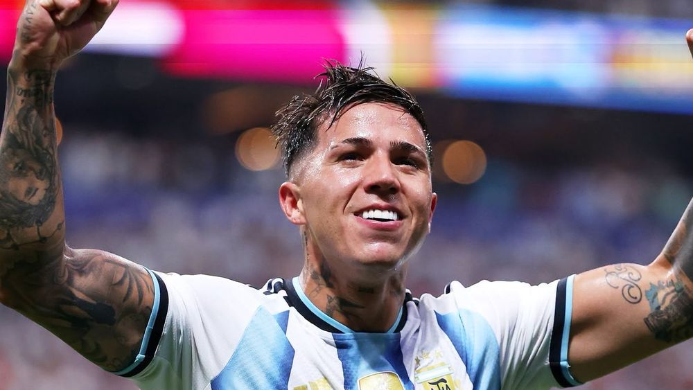 Enzo Fernández, el héroe de la Selección Argentina, tras el triunfo.