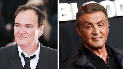 Quentin Tarantino y Sylvester Stallone. Quentin Tarantino y Sylvester Stallone.