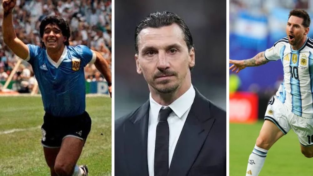 Zlatan Ibrahimovic, gran admirador de Diego Maradona y Lionel Messi.