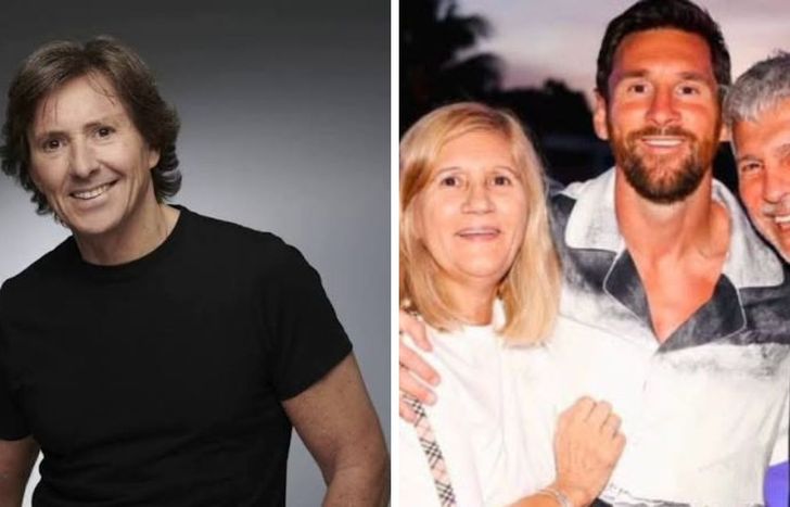 Gustavo Bermúdez y la familia de Lionel Messi.&nbsp;