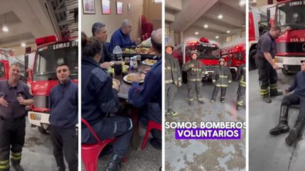 Los Bomberos de Lomas celebraron su día con un divertido video en redes sociales.