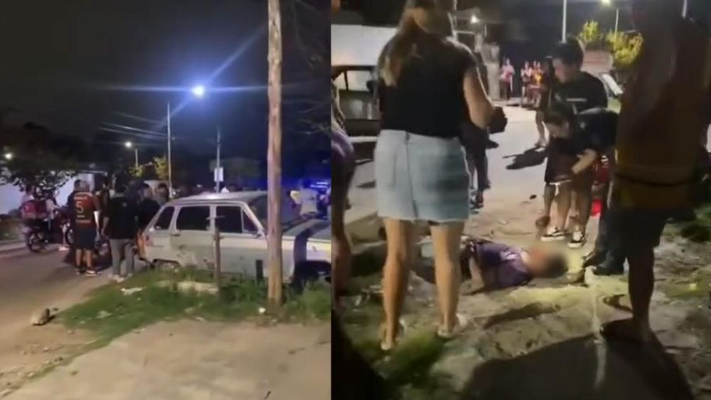 Los vecinos se acercaron para asistir a las víctimas.