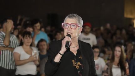 Teresa Parodi, en el encuentro realizado en La Plata.