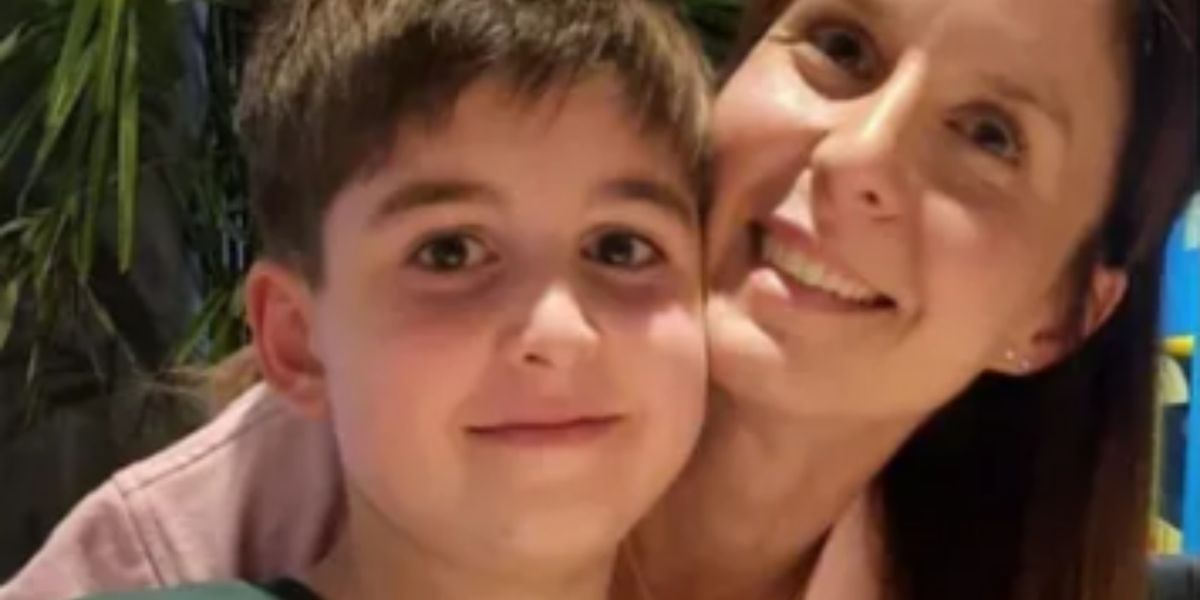 Natalia Ciak junto a su hijo, Joaquín Ruffo.