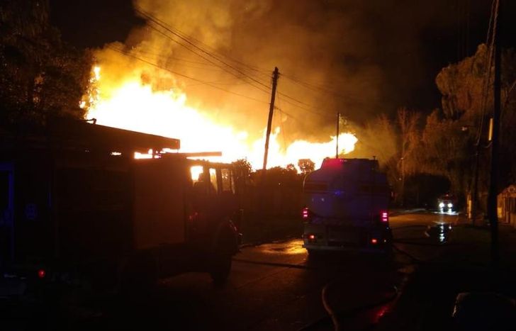 Incendio en Luis Guillón.