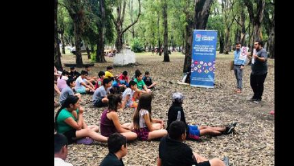 dieron charlas de educacion vial en la colonia de verano de lomas