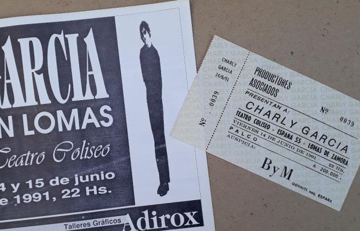 Publicidad y entrada del histórico acontecimiento. Una reliquia.