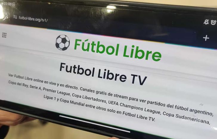 Bajaron portales de Fútbol Libre.