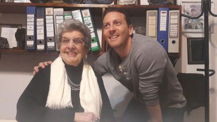 Martín y su abuela Delia Giovanola.