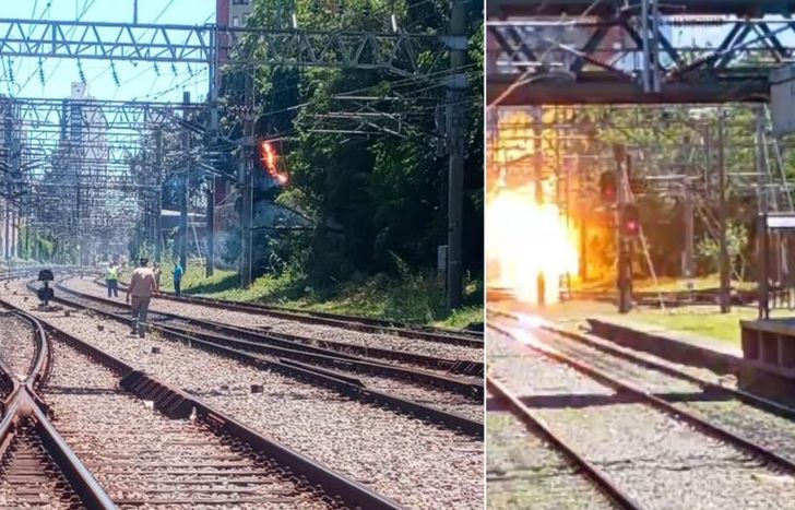 Testigos filmaron el momento del incendio.