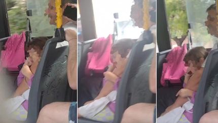 La filmación delata el accionar del abusador.