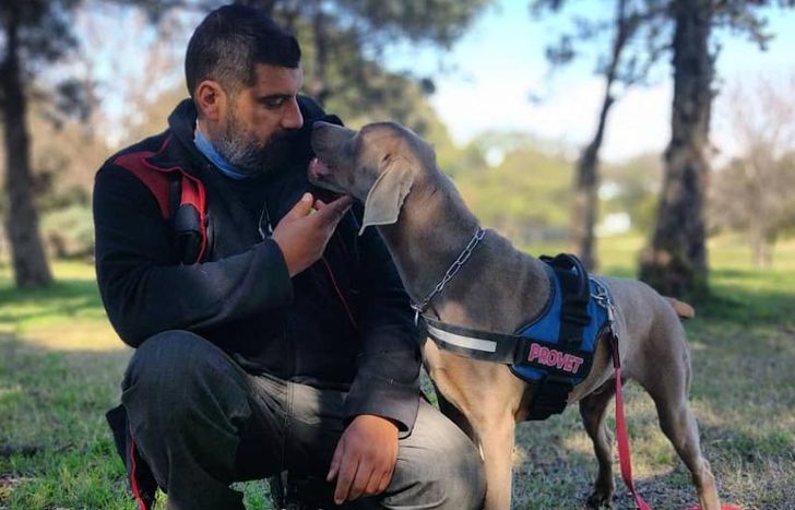 Diego Tula y su perro Bruno participaron de un operativo clave en el caso de Anahí.