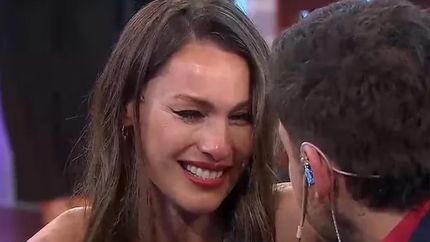 La emoción de Pampita.