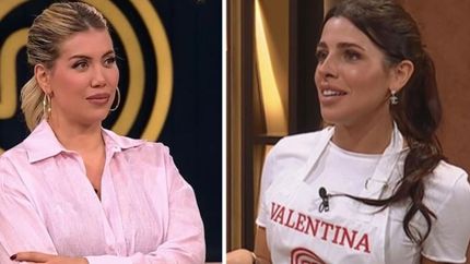 Wanda Nara y Valentina Cervantes, en MasterChef Celebrity.