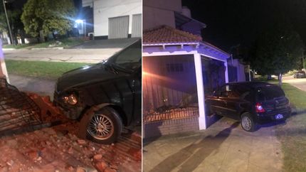 El padre del joven que manejaba el vehículo se comprometió a pagar los daños.