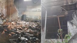 El siniestro provocó graves daños en la zona más afectada.