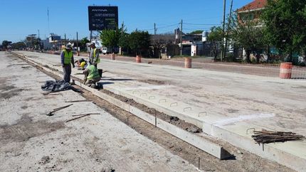 Avanzan los trabajos sobre Camino de Cintura, en Llavallol.