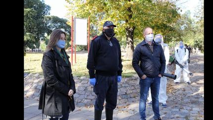 Lomas: así fue el megaoperativo de desinfección que se montó en el Barrio Laprida