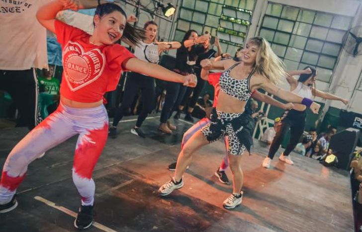 Participó Jésica Cirio, embajadora de Zumba en Argentina.