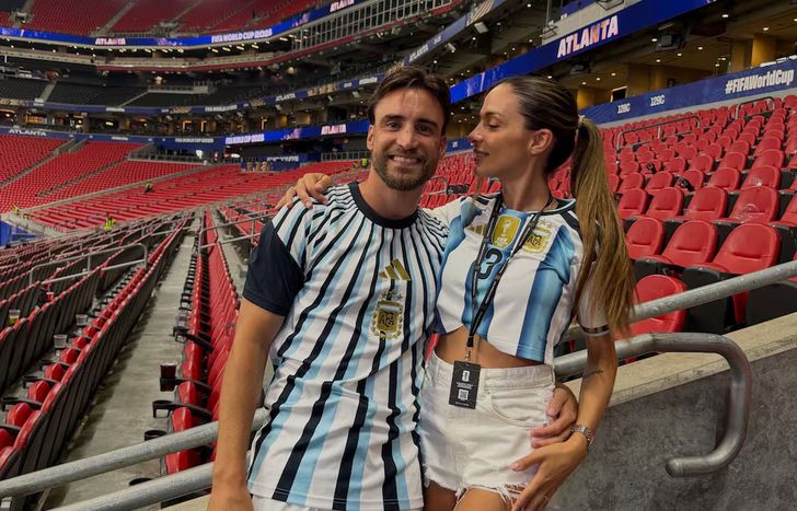 Carolina Calvagni, la esposa de Nicolás Tagliafico.&nbsp;