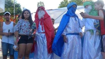 Los Reyes estuvieron el año pasado visitando el barrio.