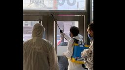siguen los operativos de desinfección para prevenir un mayor número de contagios.