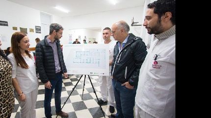 Grindetti supervisó los trabajos.