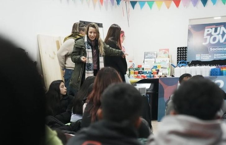 Más de 60 pibes y pibas participaron de un encuentro en el Punto Joven de Albertina.