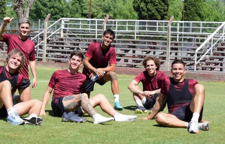 Un momento de distensión para el plantel.