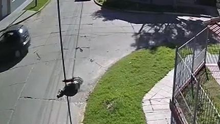 El accidente quedó filmado.