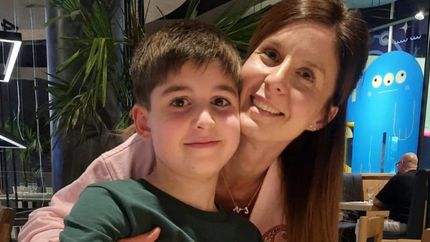 Natalia Ciak y su hijo, Joaquín Ruffo.