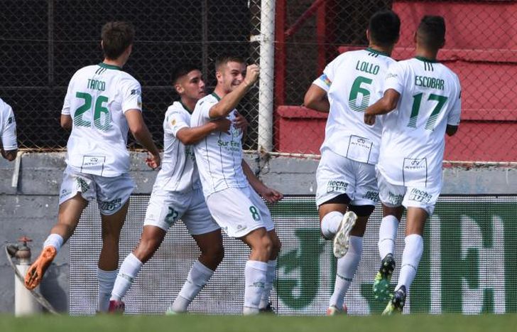 Galoppo festeja el gol del triunfo del Taladro.
