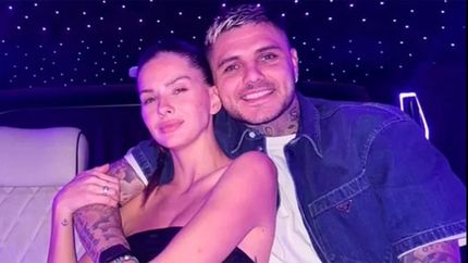 La China Suárez y Mauro Icardi. La China Suárez y Mauro Icardi.